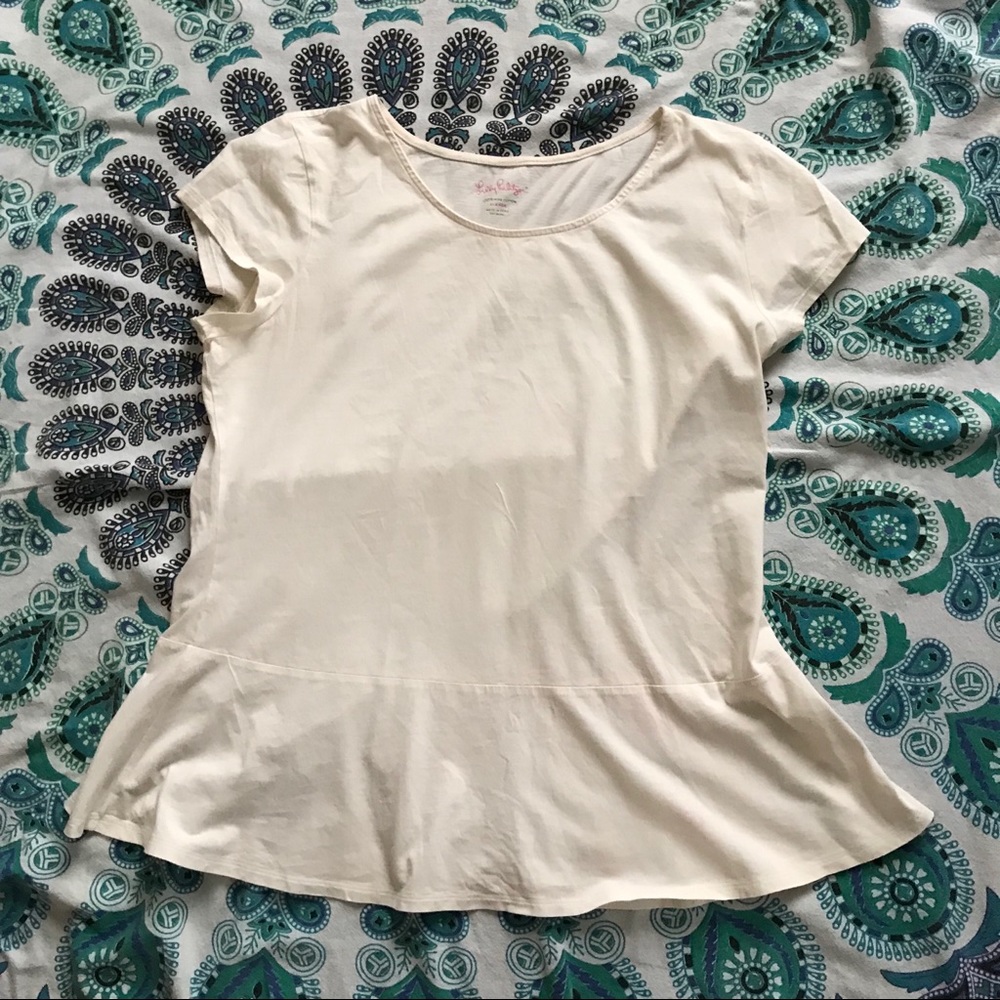 Lilly Pulitzer Peplum Shirt